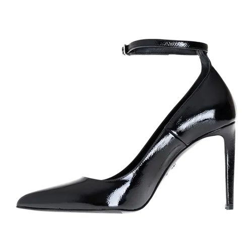 Black Patent Leather Stiletto Heel Pumps - Ami Paris - Modalova