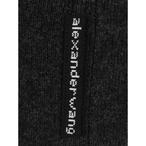 Mini Skirt with Knit Logo Patch - Alexander Wang - Modalova