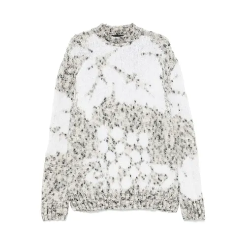 Multicolour Knit Crew Neck Sweater - Federico Cina - Modalova