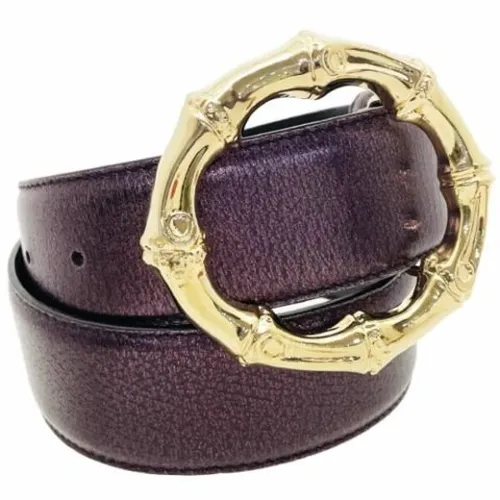 Pre-owned Vintage Leather Belt - Gucci Vintage - Modalova