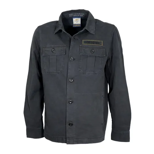 Ac0036Uct04233 Twill Shirt Jacket - Aeronautica Militare - Modalova
