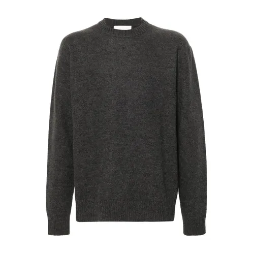 Gray Crew Neck Wool Sweater - Jil Sander - Modalova