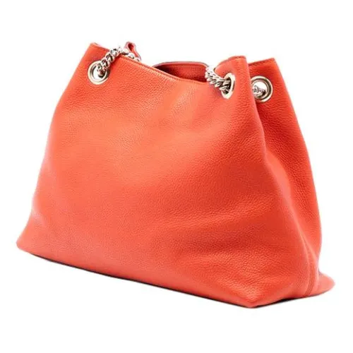 Pre-owned Leather Tote - Gucci Vintage - Modalova