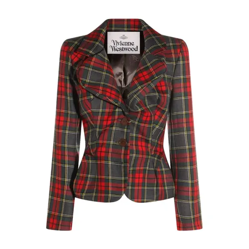 Red Black Notch Lapel Jacket - Vivienne Westwood - Modalova