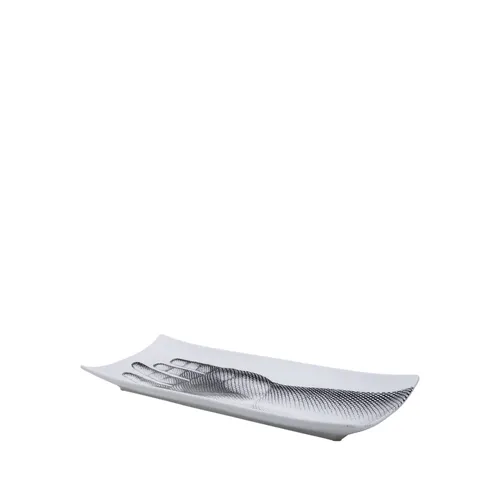 Black/White Rectangular Tray Mano - Fornasetti - Modalova