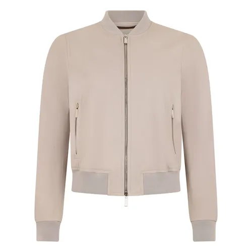 Beige leather jacket elegant and versatile - Moorer - Modalova