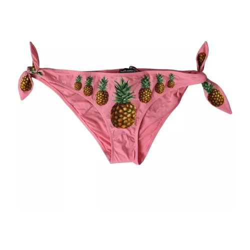 Pink Pineapple Bikini Bottoms - Dolce & Gabbana - Modalova