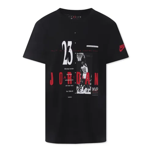 Black Short Sleeves T-Shirt with Logo - Jordan - Modalova