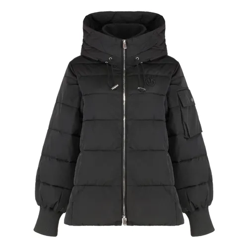 Crusca Hooded Short Down Jacket - Pinko - Modalova