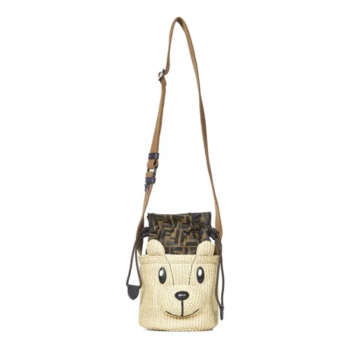 Teddy Bear Drawstring Bag Beige - Fendi - Modalova