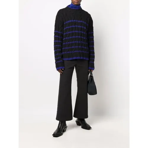 Striped Cable Knit Jumper - Phipps - Modalova