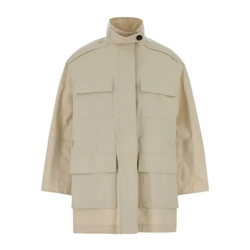Sand Cotton Blend Jacket - Brunello Cucinelli - Modalova