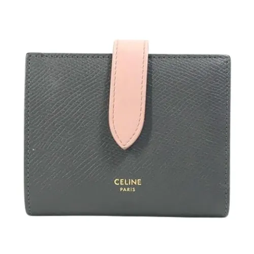 Pre-owned Leather Wallet - Celine Vintage - Modalova