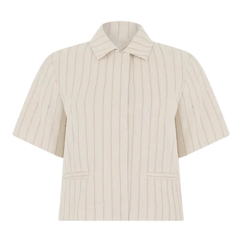 Cotton Short-Sleeve Shirt - Max Mara - Modalova