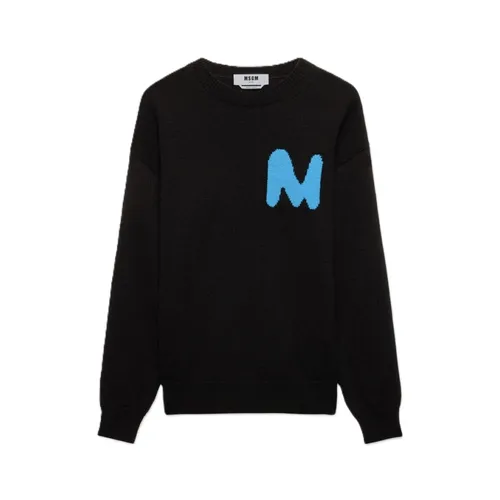 Maglione in misto cachemire con patch TheMwave - Msgm - Modalova