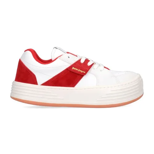 Leather Logo Sneakers - Palm Angels - Modalova