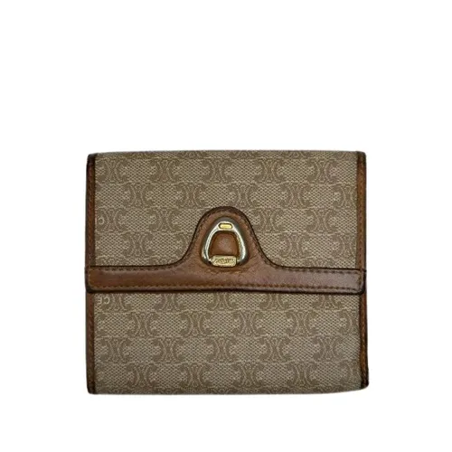 Pre-owned Leather Wallet - Celine Vintage - Modalova