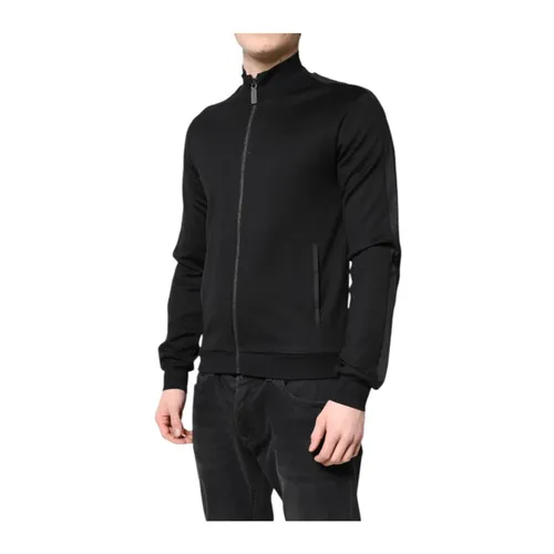 Logo Zip Bomber Jacket - Dolce & Gabbana - Modalova