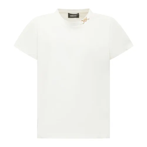Cotton Jersey T-shirt - Versace - Modalova