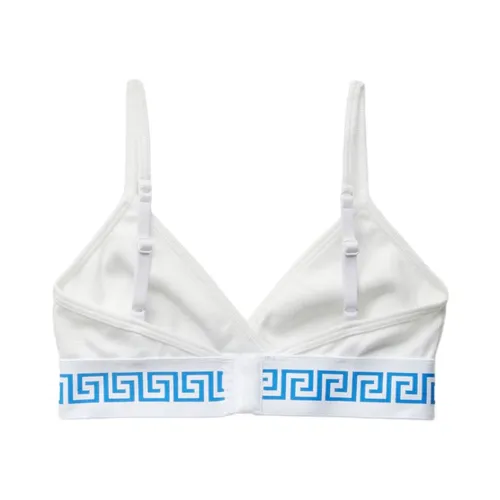 Cotton-Jersey Triangle Bralette - Versace - Modalova