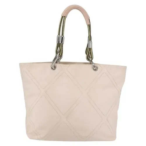 Pre-owned Vintage Canvas Tote Bag - Chanel Vintage - Modalova