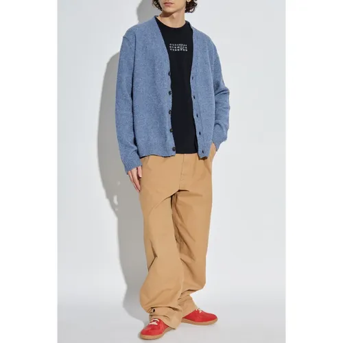 Pantaloni con logo - MM6 Maison Margiela - Modalova