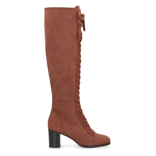 Suede Knee High Boots - Alberta Ferretti - Modalova