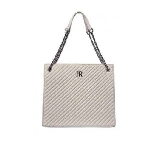 White Silver Shopper Bag - John Richmond - Modalova