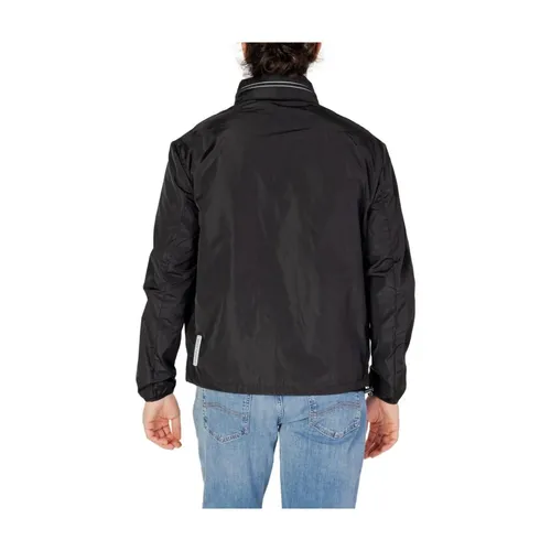 Versatile Black Polyester Packable Jacket - Armani Exchange - Modalova