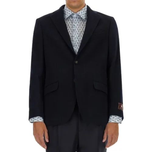 Single-Breasted Cashmere Blazer - Etro - Modalova