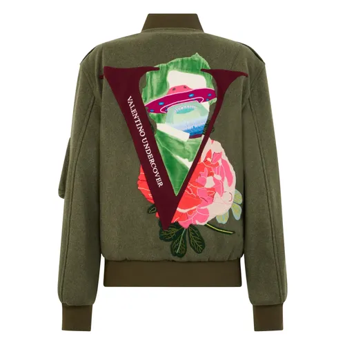 Olive Modern Bomber Jacket - Valentino Garavani - Modalova