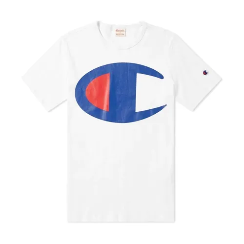 White Large C Tee Reverse Weave - Champion - Modalova