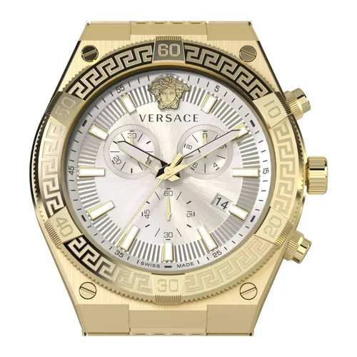 Sporty Greca Chronograph Watch - Versace - Modalova