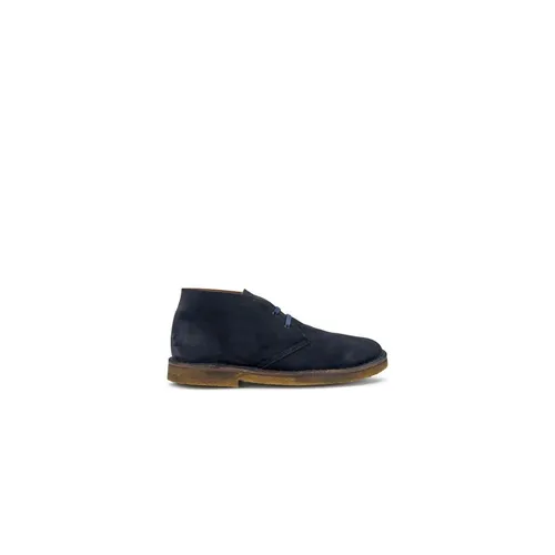 Blue suede desert boot with double laces - Frau - Modalova