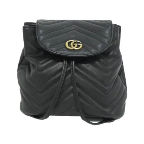 Pre-owned Leather Backpack - Gucci Vintage - Modalova