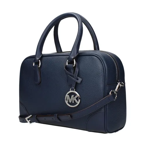Leather Handbag with Top Handle and Gold-Tone Hardware - Michael Kors - Modalova