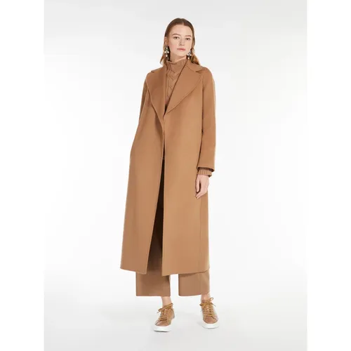 Long Wool Belted Coat - Max Mara - Modalova