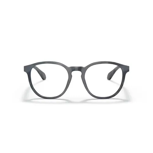 Striped Opal Grey Eyewear Frames - Giorgio Armani - Modalova