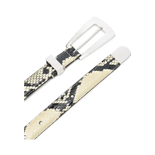 Lucca Embossed Python Belt - Khaite - Modalova