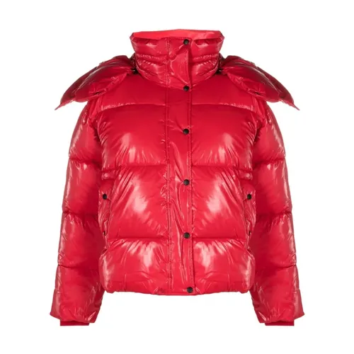 Red Wide Puffer Jacket - Calvin Klein Jeans - Modalova