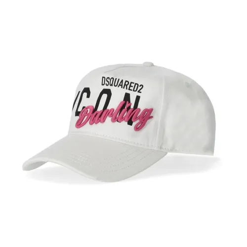 Icon Darling White Baseball CAP - Dsquared2 - Modalova