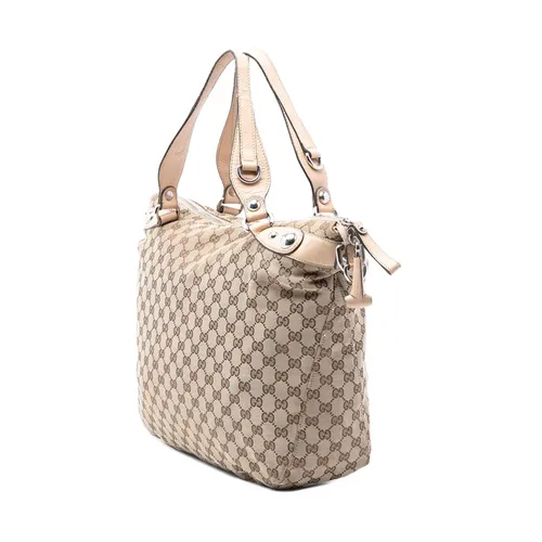 Pre-owned Canvas Tote Bag - Gucci Vintage - Modalova