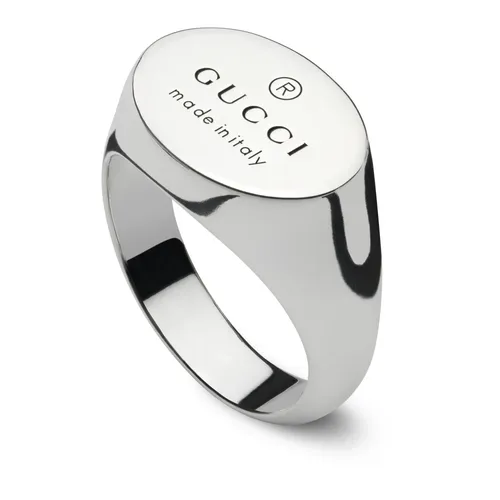Chevalier Ring with Oval Tag - Gucci - Modalova