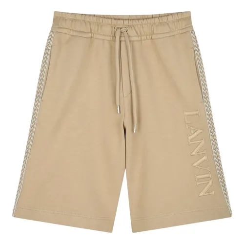 Beige Logo Bermuda Shorts - Lanvin - Modalova