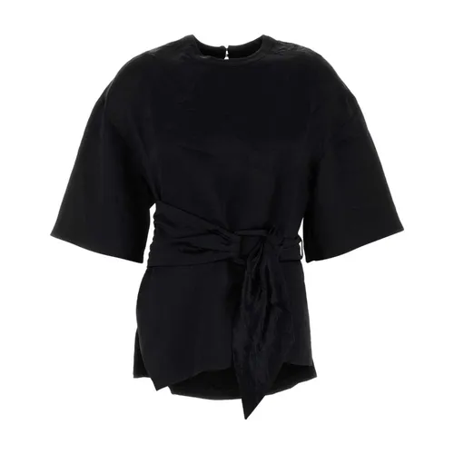 Belted Crinkled-Satin Top - Nanushka - Modalova