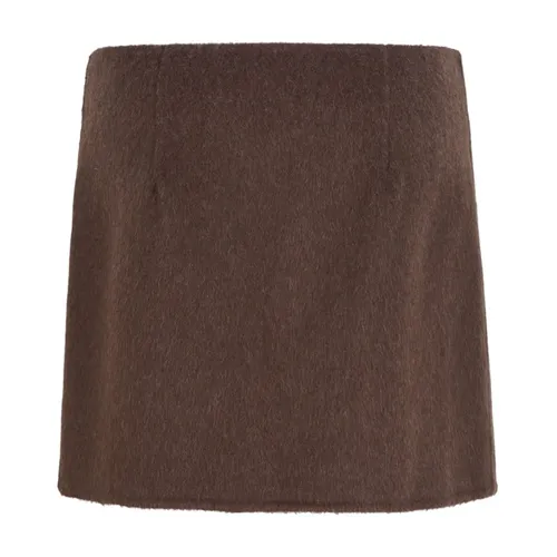 Suede Mini Skirt - P.a.r.o.s.h. - Modalova