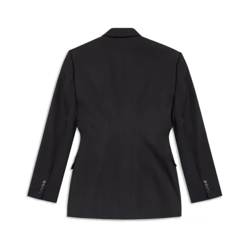 Black Wool Dart Jacket - Balenciaga - Modalova