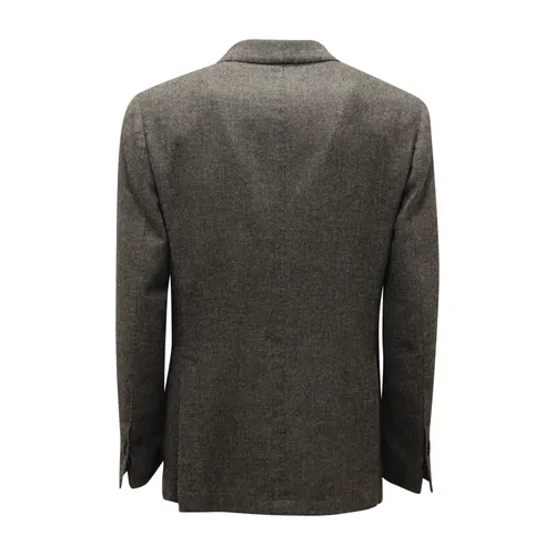 Wool Blend Jacket Drop 7 - Santaniello - Modalova