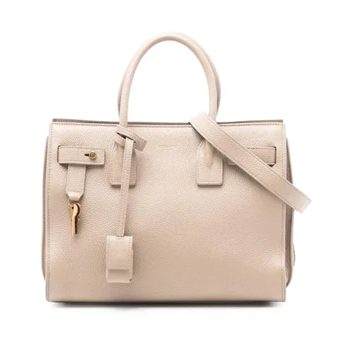 Pre-owned Top Handle Leather Bag - Saint Laurent Vintage - Modalova