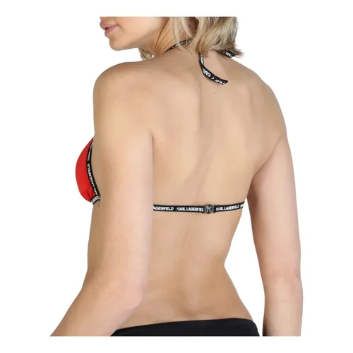 Logo-Tape Triangle Bikini Top - Karl Lagerfeld - Modalova